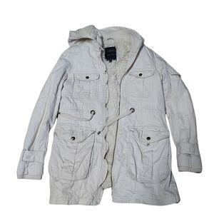 Sanctuary clothing LA couture inspired coat small fur lined